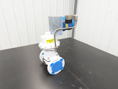 ITT Dia-Flo 2" Poly Lined Diaphragm Chemical Valve w/Monitor 7634-TT2ELPR1