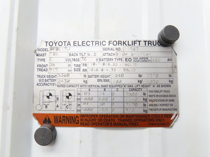 Toyota Electric Forklift Steering Wheel With Column Removed From 8FBE15U