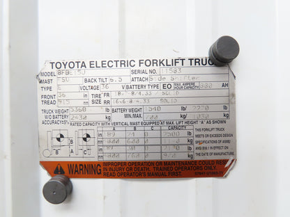 Toyota 58860-1092071 Electric Forklift Brake Rotary Switch Off Of 8FBE15U