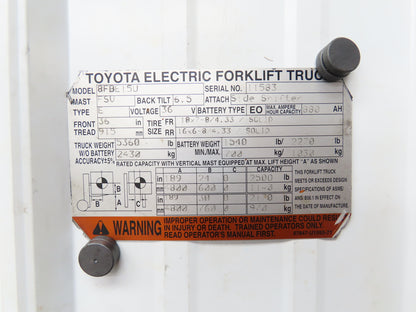 Toyota 24320-12640-71 Forklift AC Motor Contactor Control Panel Off Of 8FBE15U