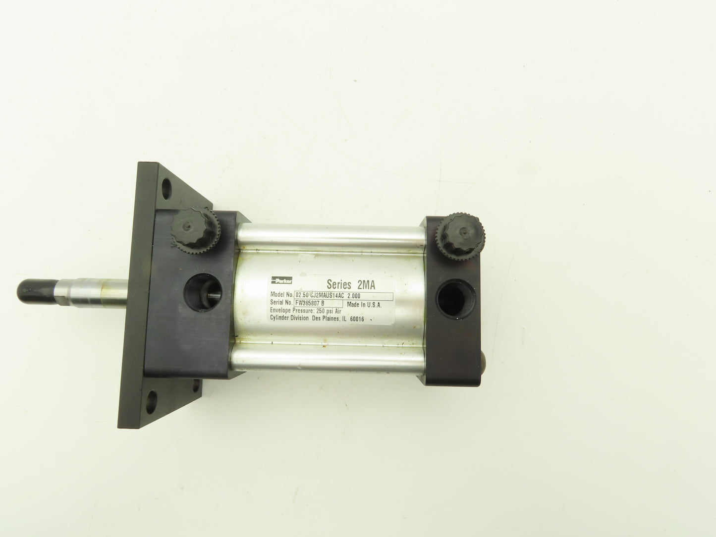 Parker Series 2MA Pneumatic Air Cylinder 2-1/2" Bore 2" Stroke 250PSI