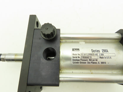 Parker Series 2MA Pneumatic Air Cylinder 2-1/2" Bore 2" Stroke 250PSI