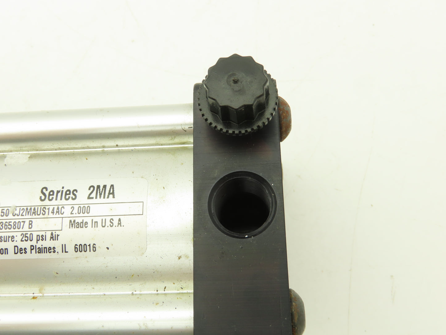 Parker Series 2MA Pneumatic Air Cylinder 2-1/2" Bore 2" Stroke 250PSI