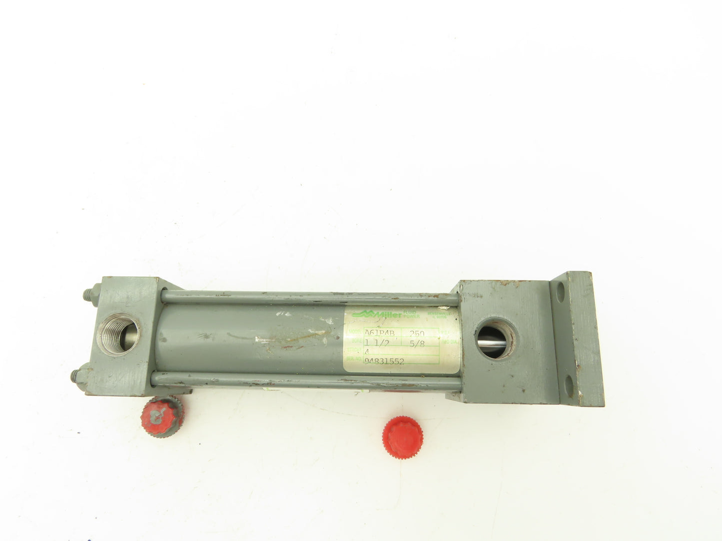 Miller Fluid Power A61R4B Pneumatic Air Cylinder 1-1/2" Bore 4" Stroke 250PSI