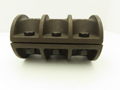 Louden K474 Shaft Coupler 2-1/8" ID x 9-1/2"L x 1/2" Keyway Cast Iron 6 Bolt