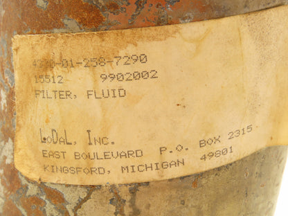 Lodal 9902002 Separator Fluid Filter 1-1/4"NPT Steel Bowl 12"OAL