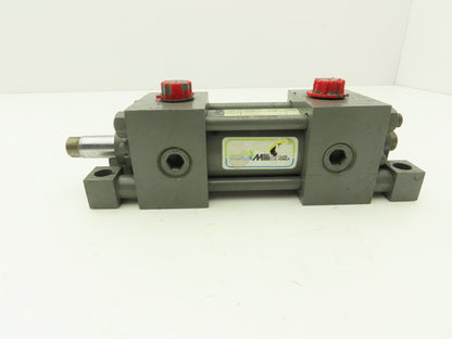 Miller Fluid Power DH77B4B Hydraulic Cylinder 1-1/2" Bore 1" Stroke Double End