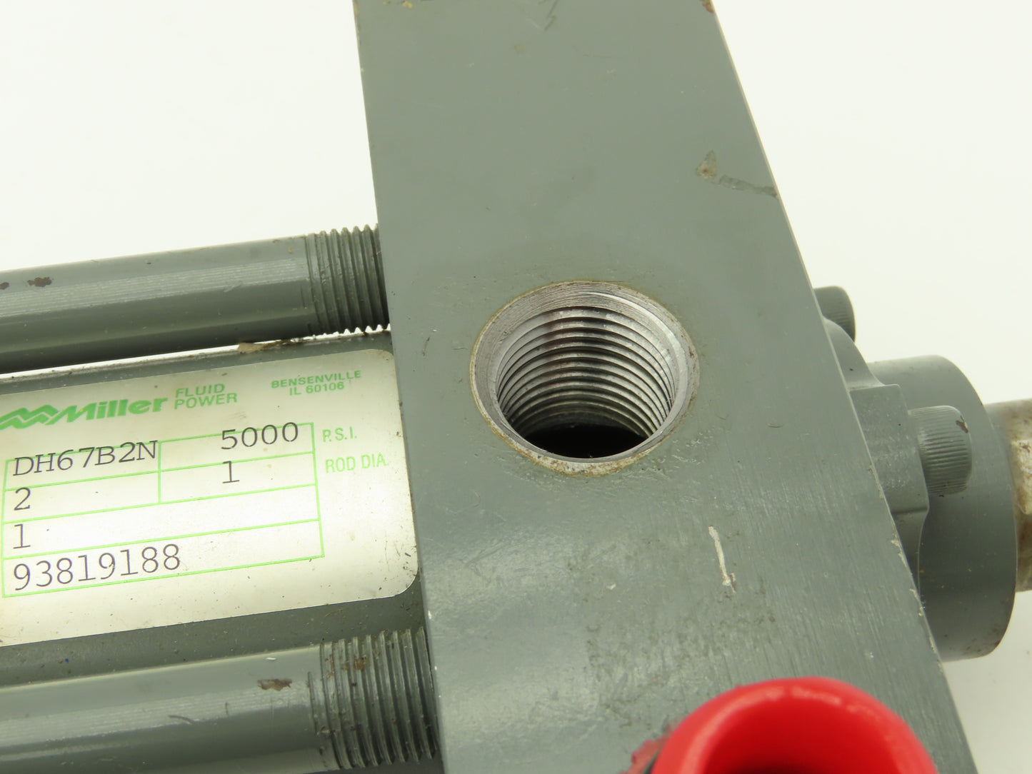 Miller Fluid Power DH67B2N Hydraulic Cylinder 2" Bore 1" Stroke Double End
