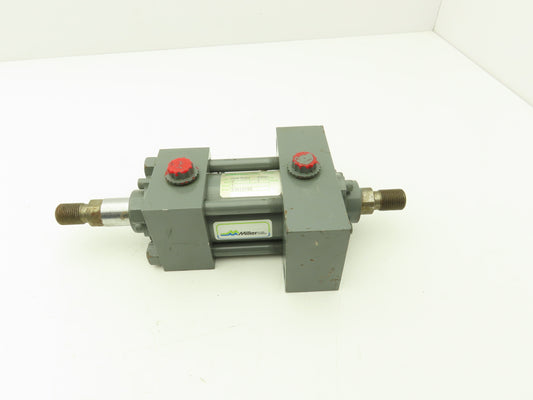 Miller Fluid Power DH67B2N Hydraulic Cylinder 2" Bore 1" Stroke Double End