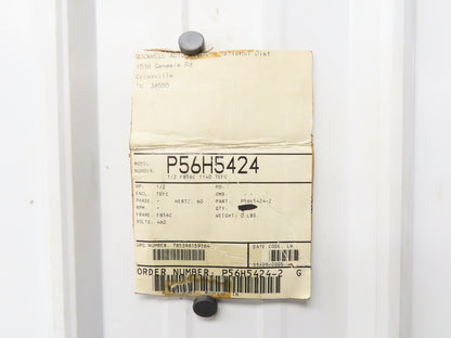 Reliance Electric P56H5424 AC Motor 1/2 HP 1140 RPM 230/460V 3Ph TE FB56C