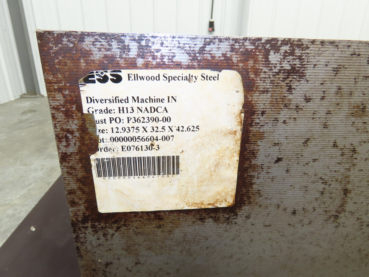 H13 Hot Work Tool Steel Rectangle Block 12.93"H x 22.87"W x 32.43"  2700Lbs