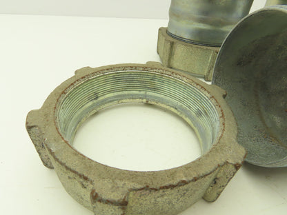 3-1/2" EMT Compression Connector Union Lot of 6