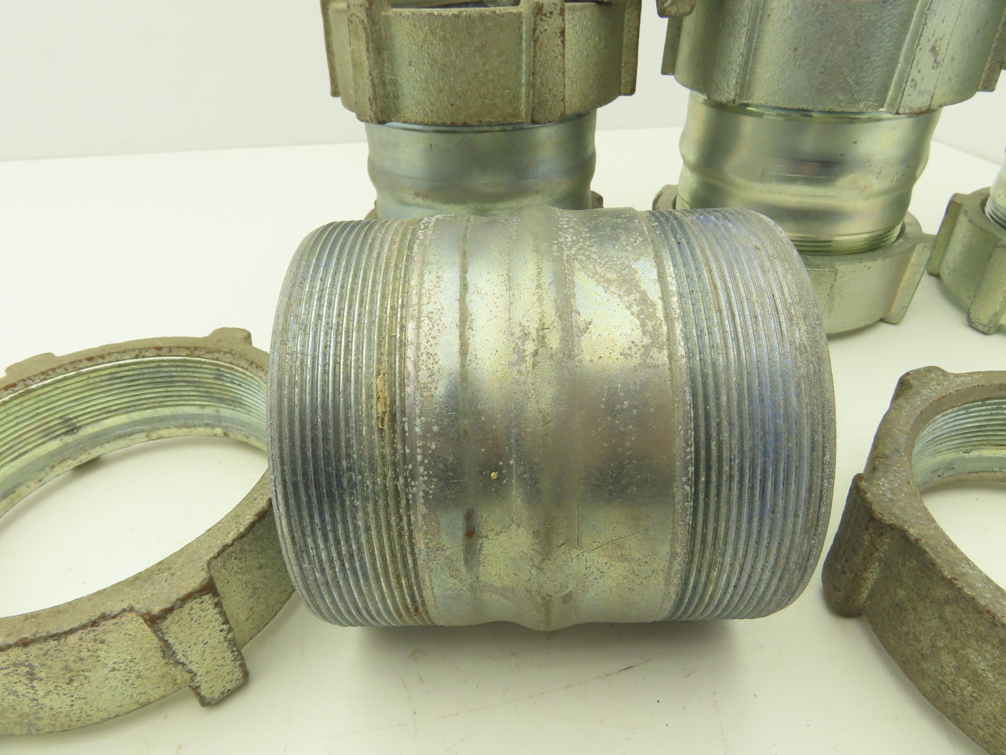 3-1/2" EMT Compression Connector Union Lot of 6