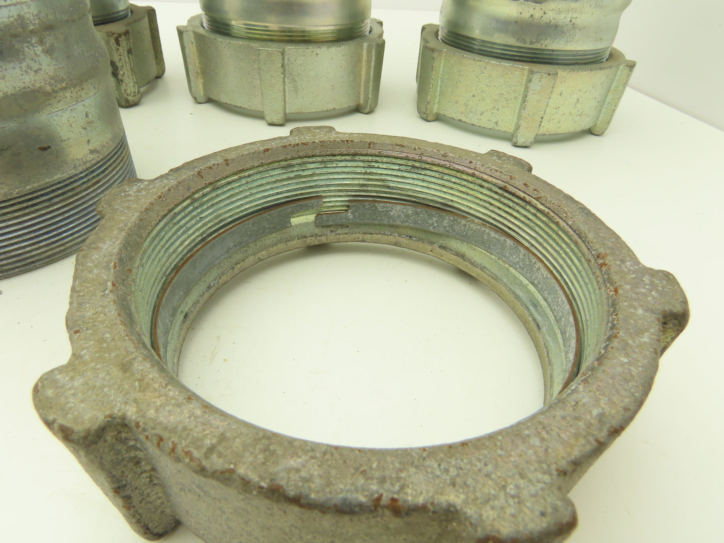 3-1/2" EMT Compression Connector Union Lot of 6