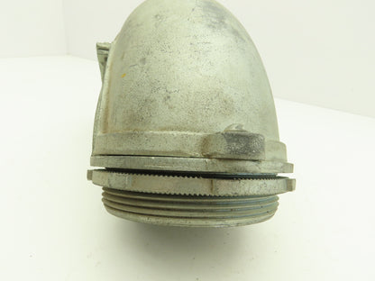 NA Metallic Flex Squeeze Connector 4" 90° Elbow Zinc Die Cast