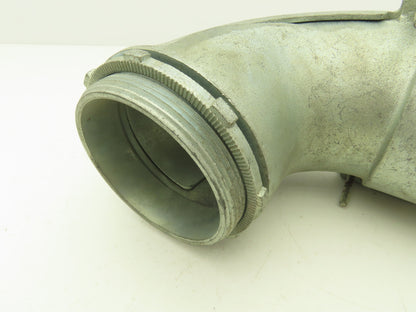 NA Metallic Flex Squeeze Connector 4" 90° Elbow Zinc Die Cast