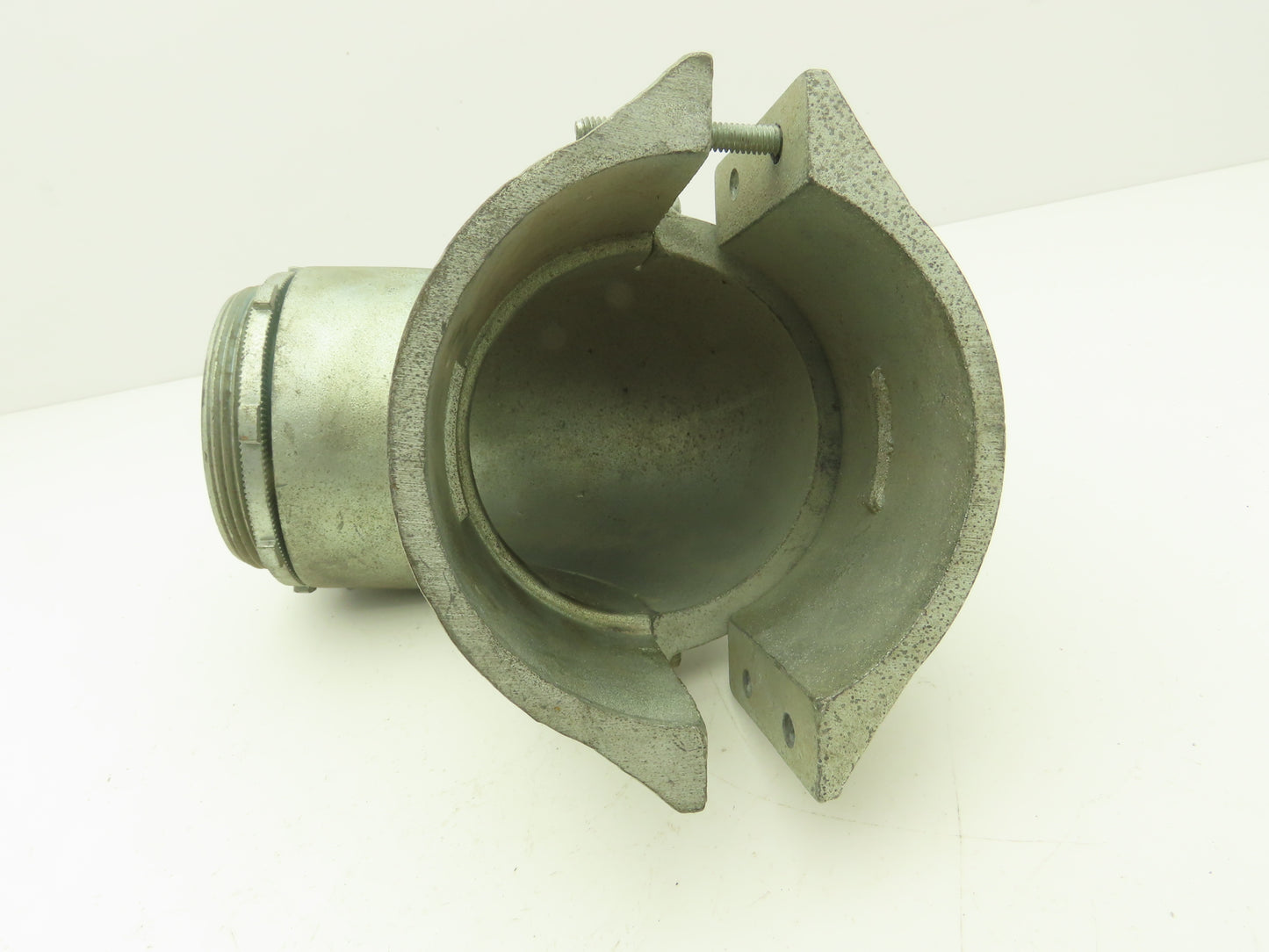 NA Metallic Flex Squeeze Connector 4" 90° Elbow Zinc Die Cast