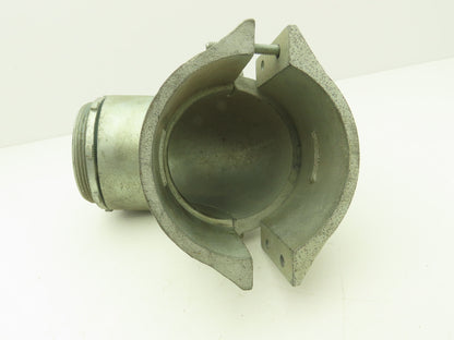 NA Metallic Flex Squeeze Connector 4" 90° Elbow Zinc Die Cast