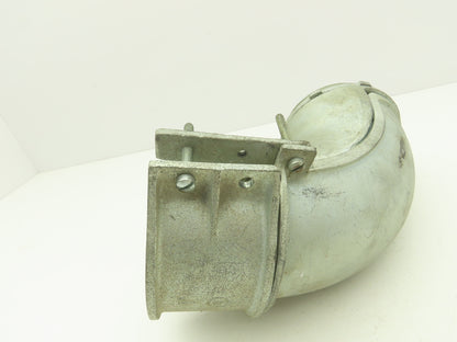 NA Metallic Flex Squeeze Connector 4" 90° Elbow Zinc Die Cast