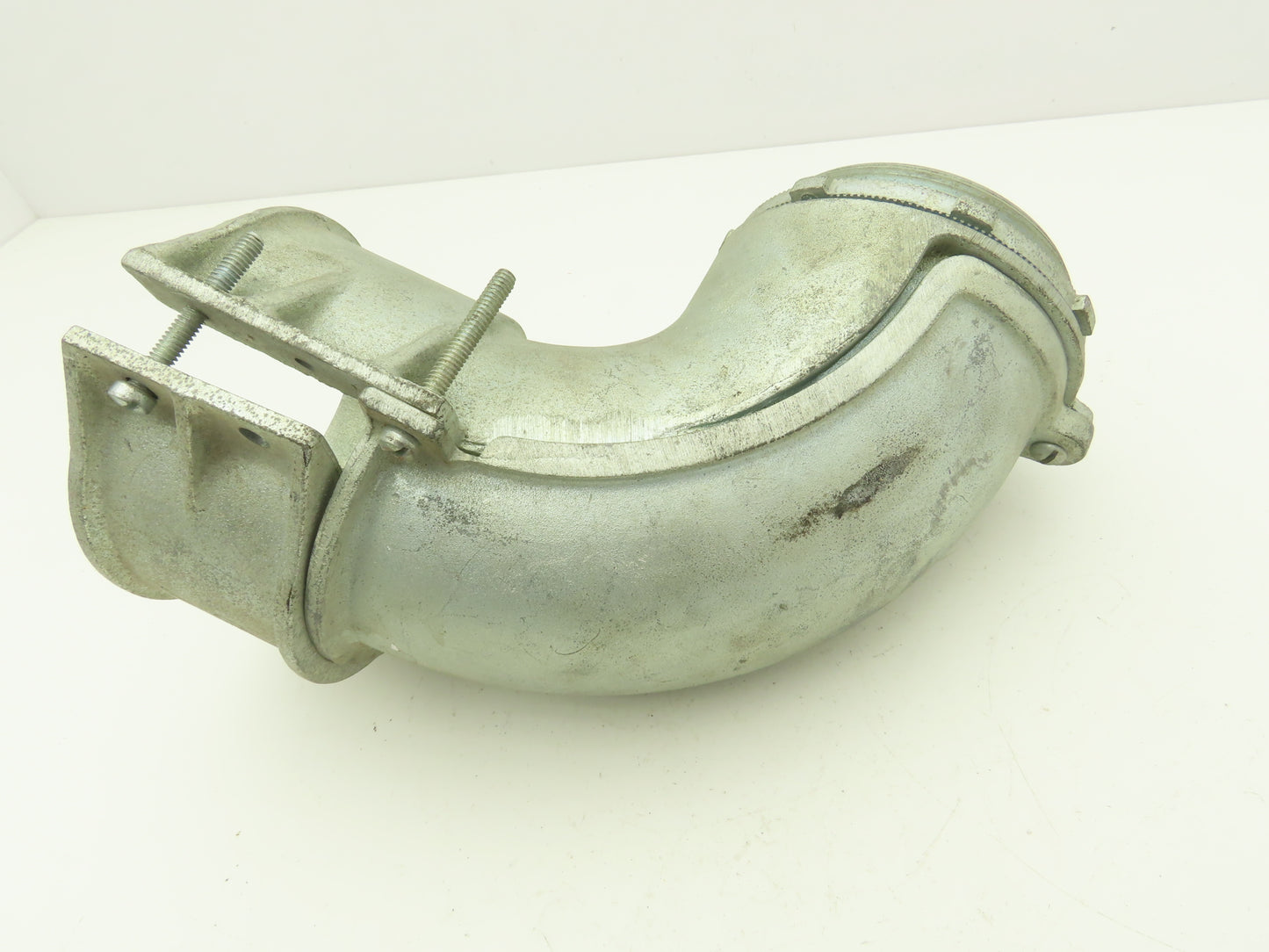 NA Metallic Flex Squeeze Connector 4" 90° Elbow Zinc Die Cast