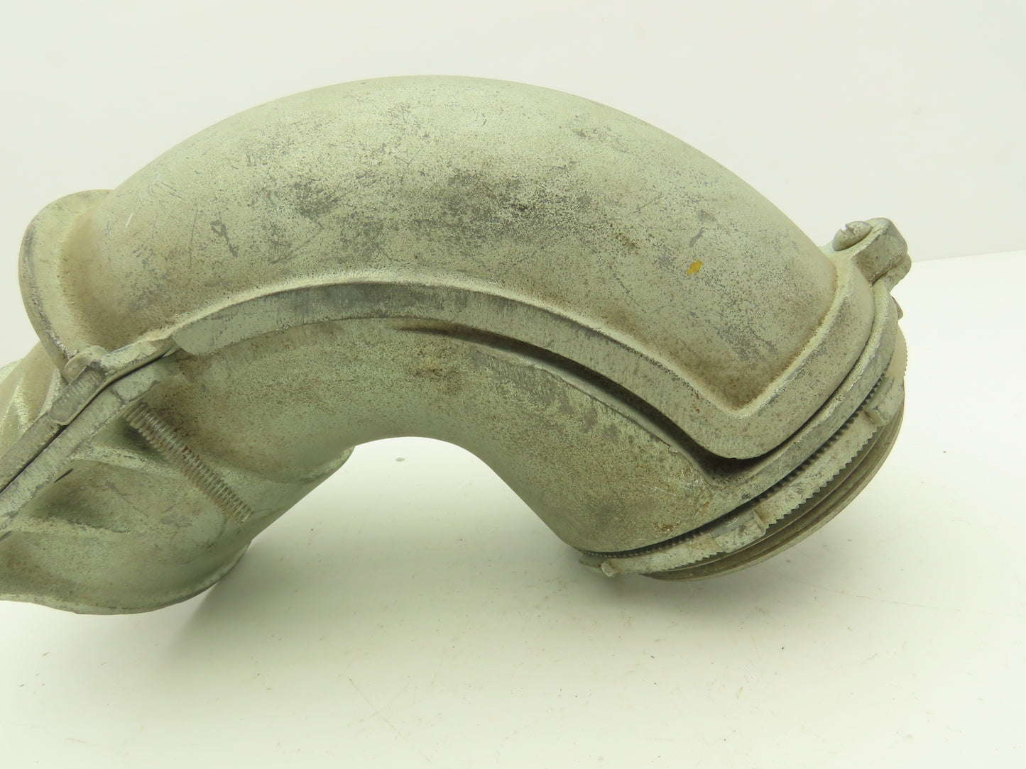 NA Metallic Flex Squeeze Connector 4" 90° Elbow Zinc Die Cast