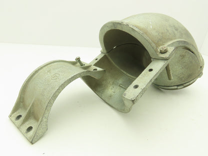 NA Metallic Flex Squeeze Connector 4" 90° Elbow Zinc Die Cast