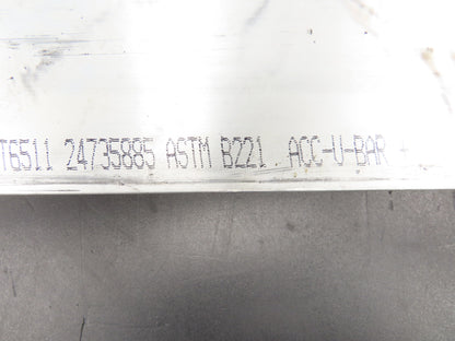 Hydro 6061-T6511 Aluminum Rectangle Bar Stock 3"x 3-1/2"x 104"L 105Lb