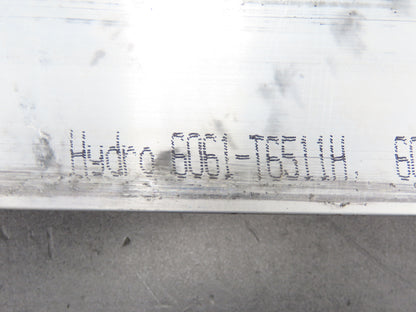 Hydro 6061-T6511 Aluminum Rectangle Bar Stock 3"x 3-1/2"x 104"L 105Lb