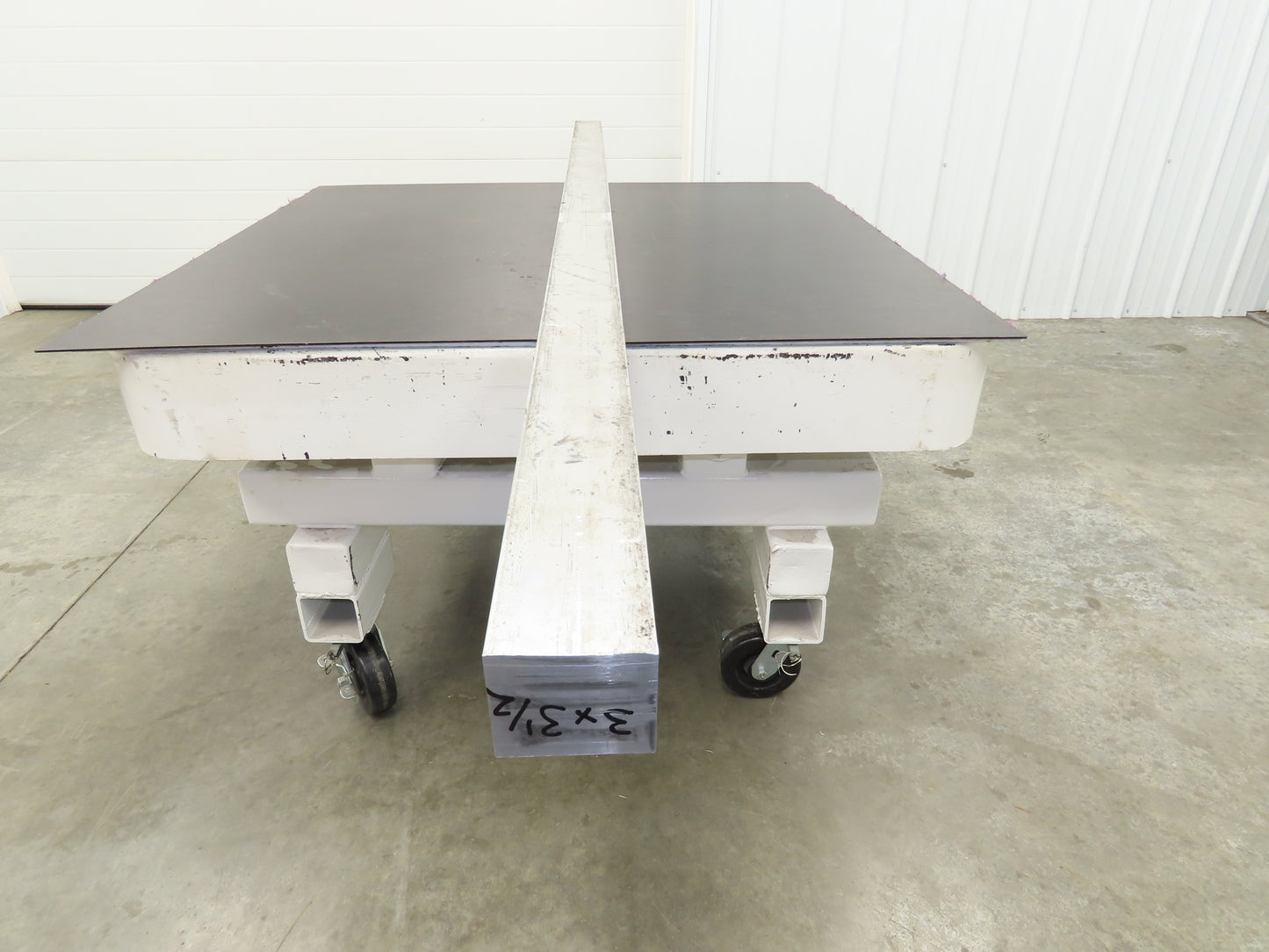 Hydro 6061-T6511 Aluminum Rectangle Bar Stock 3"x 3-1/2"x 104"L 105Lb