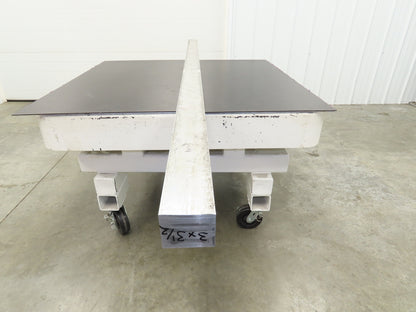 Hydro 6061-T6511 Aluminum Rectangle Bar Stock 3"x 3-1/2"x 104"L 105Lb