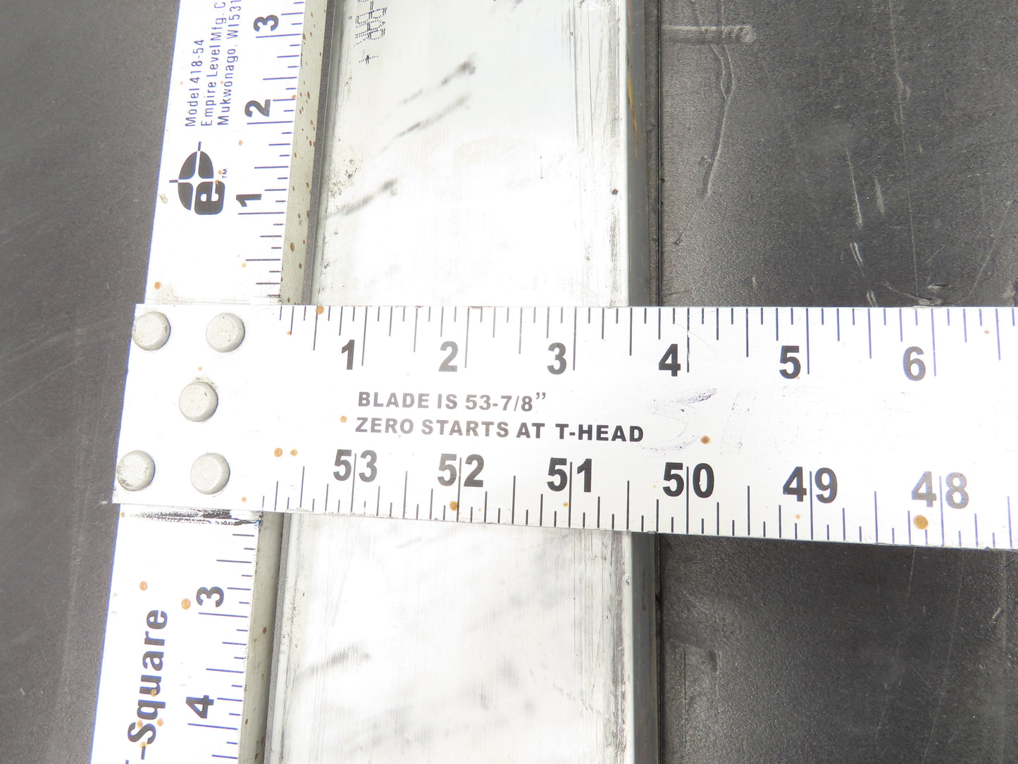 Hydro 6061-T6511 Aluminum Rectangle Bar Stock 3"x 3-1/2"x 104"L 105Lb