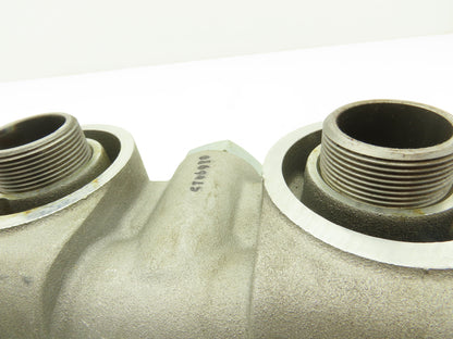 Donaldson Dual Hydraulic Spin-On Filter Head 1-1/2"SAE Filter Threads 1-3/4"