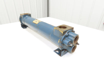 ITT Brass Shell & Tube Heat Exchanger 1.25"x 1.5"NPT 2-Pass 300psi