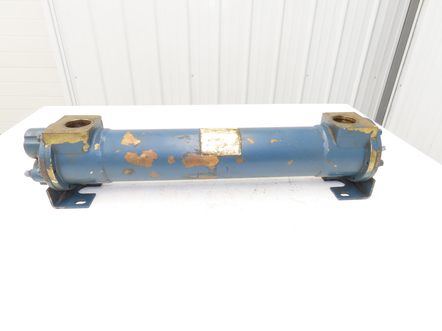 ITT Brass Shell & Tube Heat Exchanger 1.25"x 1.5"NPT 2-Pass 300psi