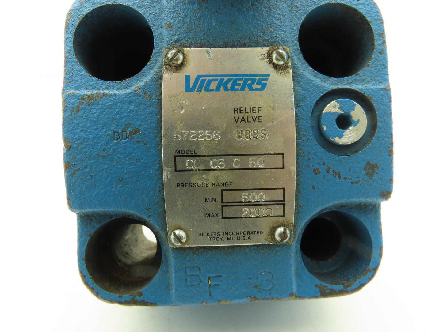 Vickers CG-06-C-50 Hydraulic Relief Valve 500-2000 PSI 3/4"