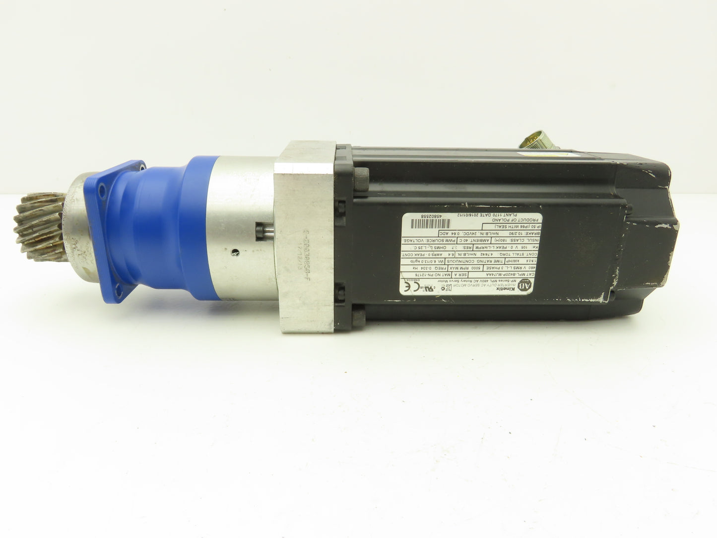 Allen Bradley Kinetix AC Servo Gearmotor 20:1 Reducer 2.5Hp 250 RPM 460V 3Ph