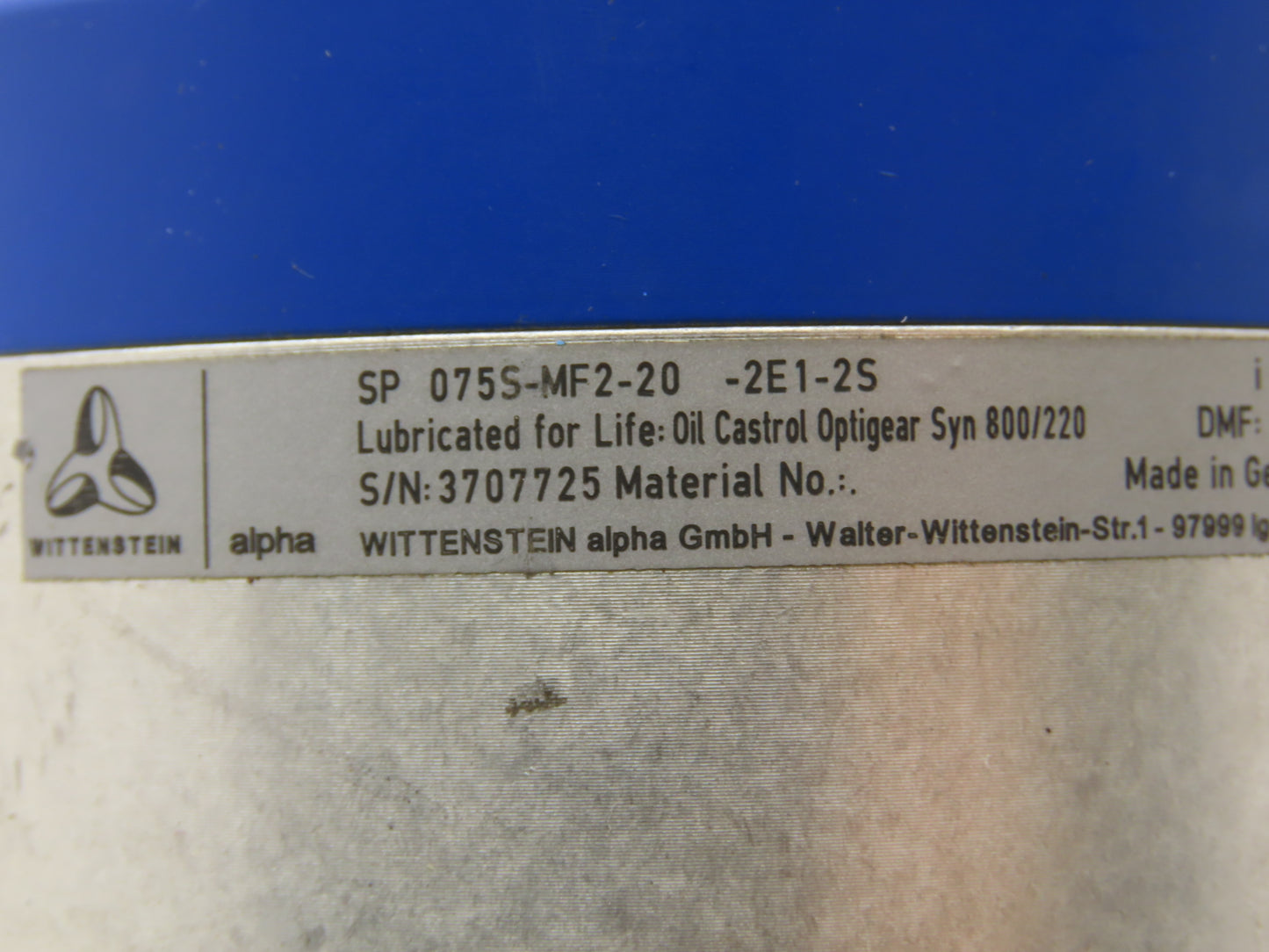 Allen Bradley Kinetix AC Servo Gearmotor 20:1 Reducer 2.5Hp 250 RPM 460V 3Ph