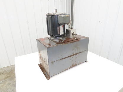 Haldex 6W635 Hydraulic Power Unit 15 Gal Tank 2.5gpm 3000psi 5Hp 230/460V 3PH