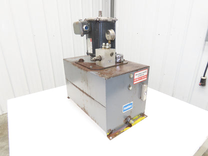 Haldex 6W635 Hydraulic Power Unit 15 Gal Tank 2.5gpm 3000psi 5Hp 230/460V 3PH