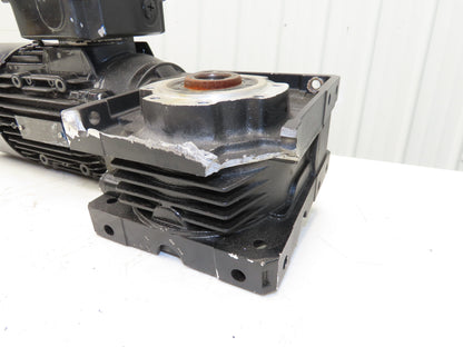 Siemens 1LE10010DB390KA4Z AC Gearmotor 80:1 Reducer 22RPM 0.75kW 480V 3Ph