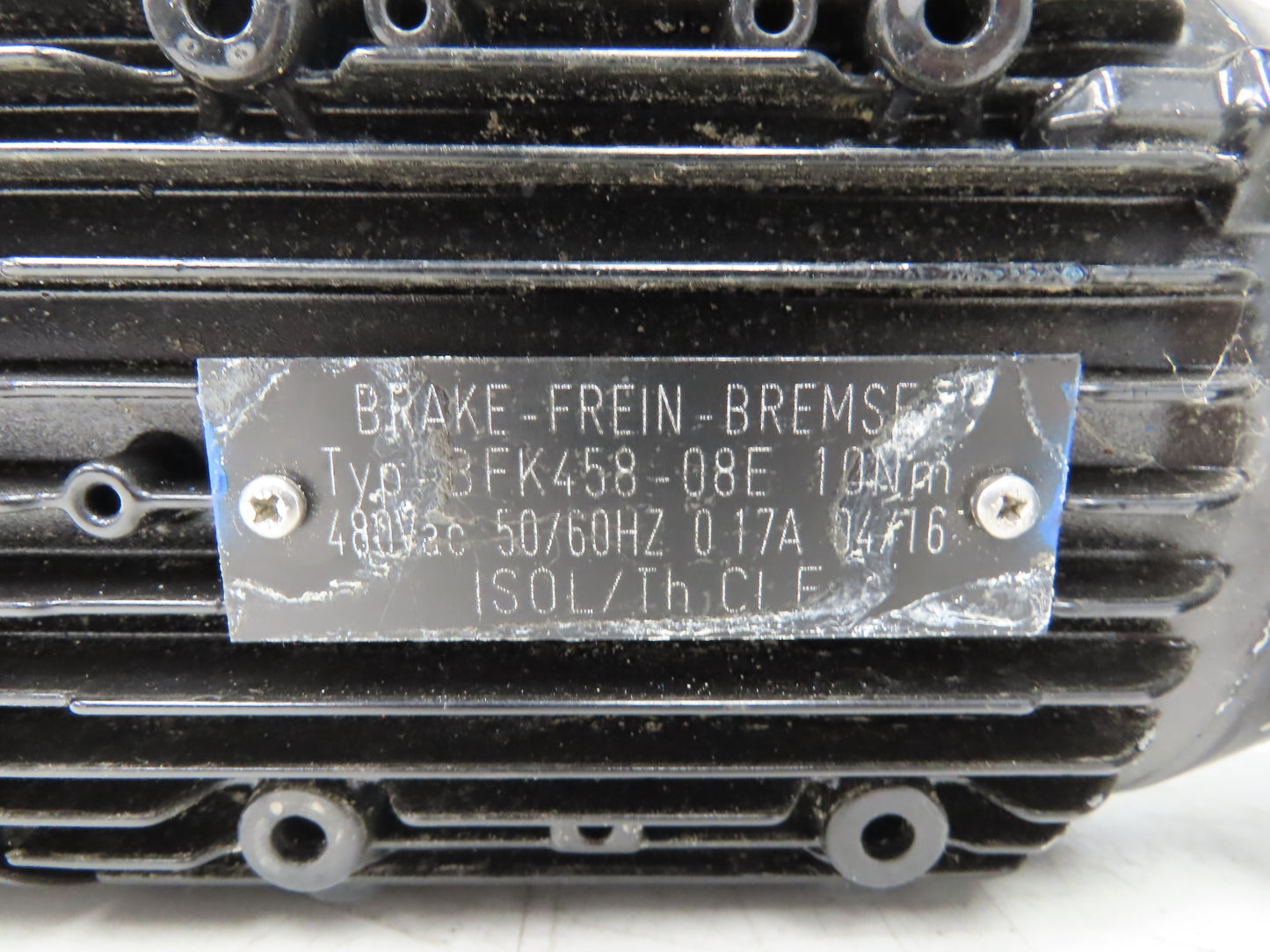 Siemens 1LE10010DB390KA4Z AC Gearmotor 80:1 Reducer 22RPM 0.75kW 480V 3Ph