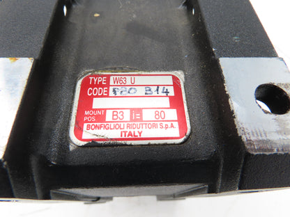 Siemens 1LE10010DB390KA4Z AC Gearmotor 80:1 Reducer 22RPM 0.75kW 480V 3Ph