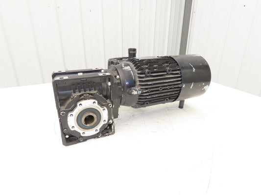 Siemens 1LE10010DB390KA4Z AC Gearmotor 80:1 Reducer 22RPM 0.75kW 480V 3Ph