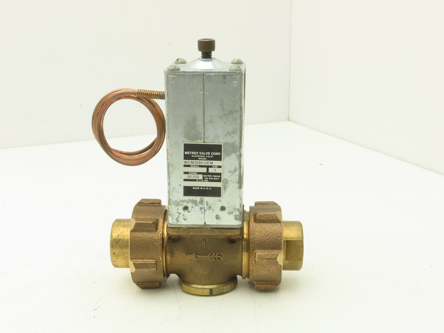 Metrex WCM3080-UEM 1" Water Regulating Valve 50-250 PSI Brass/Bronze