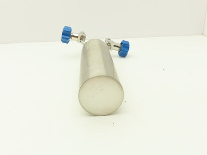 DOT 4B 260 Dip Tube 316L Stainless 3"x 10" w/Swagelok Fittings  P2166-2-3