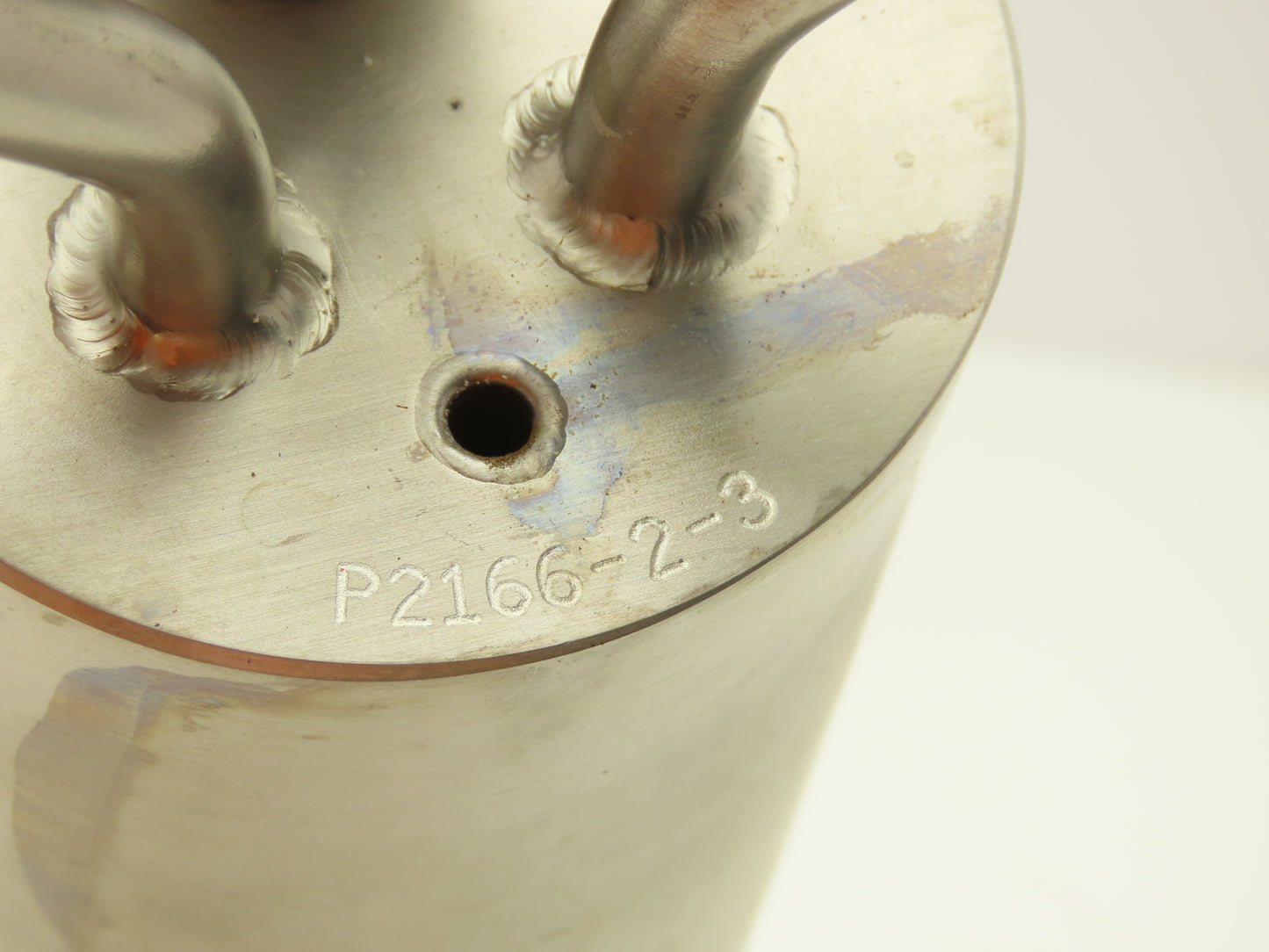 DOT 4B 260 Dip Tube 316L Stainless 3"x 10" w/Swagelok Fittings  P2166-2-3