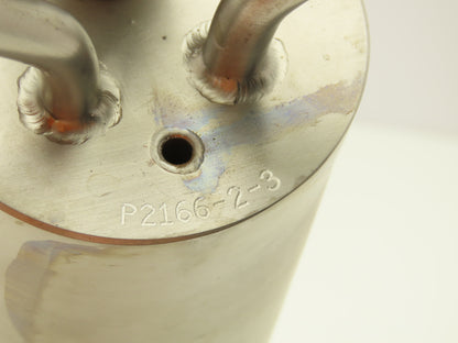 DOT 4B 260 Dip Tube 316L Stainless 3"x 10" w/Swagelok Fittings  P2166-2-3