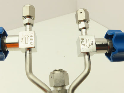 DOT 4B 260 Dip Tube 316L Stainless 3"x 10" w/Swagelok Fittings  P2166-2-3