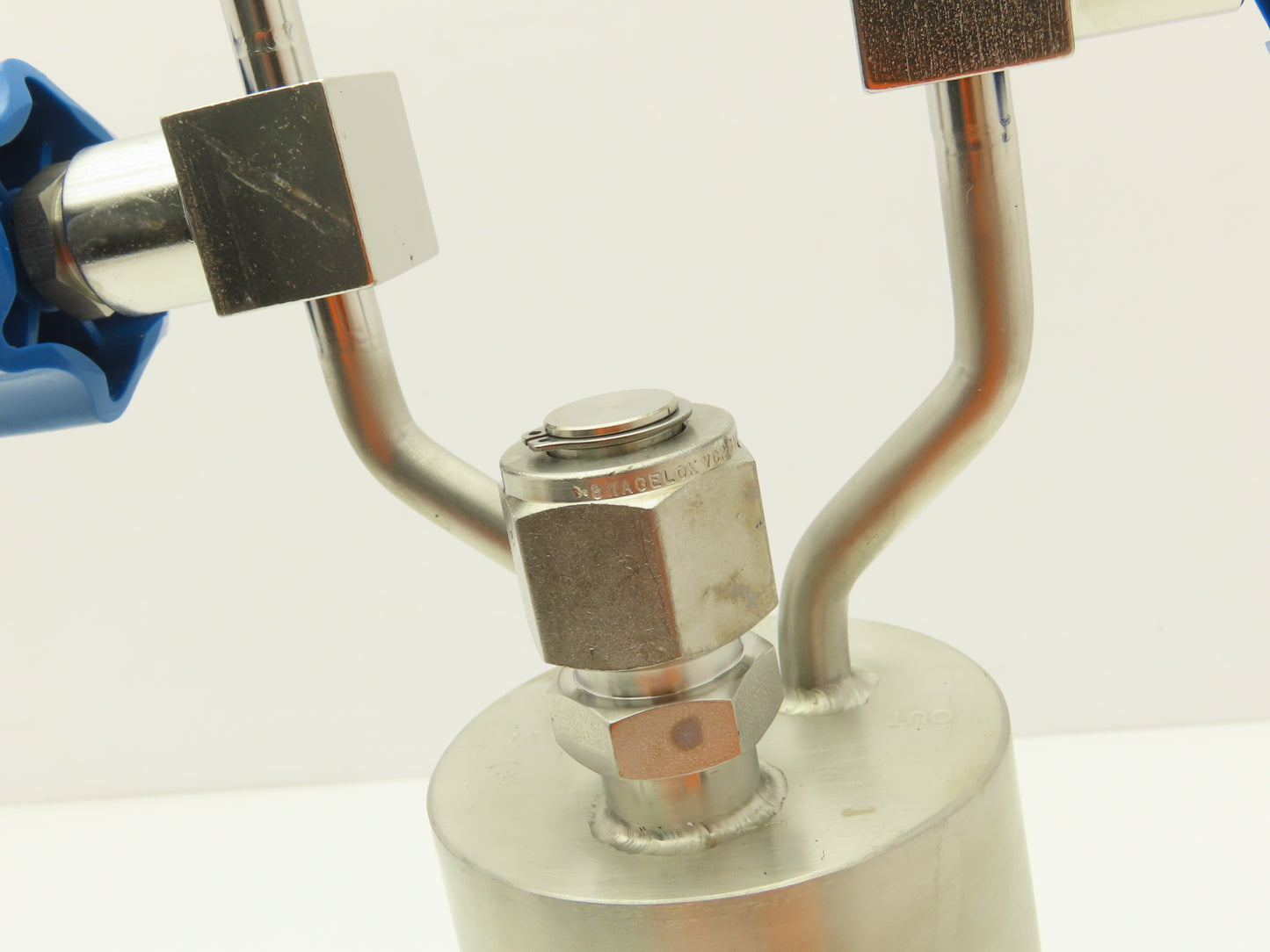 DOT 4B 260 Dip Tube 316L Stainless 3"x 10" w/Swagelok Fittings  P2166-2-3