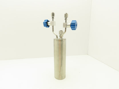 DOT 4B 260 Dip Tube 316L Stainless 3"x 10" w/Swagelok Fittings  P2166-2-3